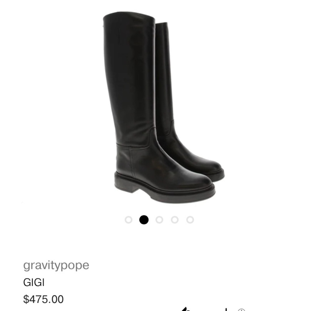 Gravity Pope Gigi Knee High Leather Boots